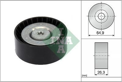 Deflection/Guide Pulley, V-ribbed belt Schaeffler INA 532 0905 10