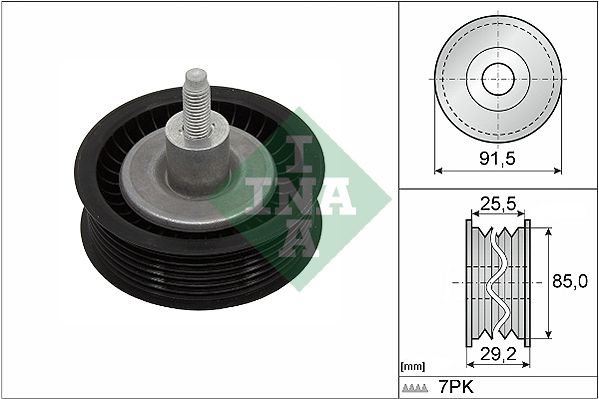 Schaeffler INA 532 0909 10 Deflection/Guide Pulley, V-ribbed belt