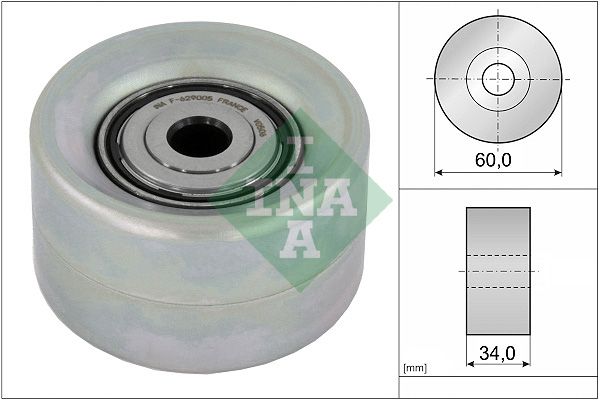 Schaeffler INA 532 0921 10 Deflection/Guide Pulley, V-ribbed belt