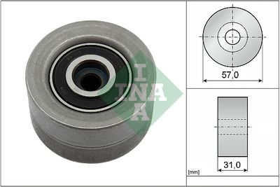 Deflection Pulley/Guide Pulley, timing belt Schaeffler INA 532 0992 10