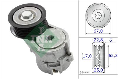 Belt Tensioner, V-ribbed belt Schaeffler INA 534 0246 10