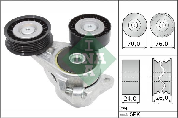 Schaeffler INA 534 0309 10 Belt Tensioner, V-ribbed belt