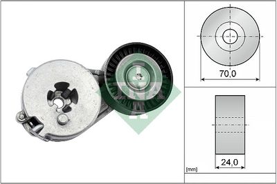 Belt Tensioner, V-ribbed belt Schaeffler INA 534 0333 10