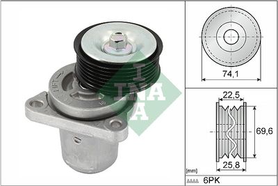 Belt Tensioner, V-ribbed belt Schaeffler INA 534 0406 10