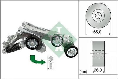 Belt Tensioner, V-ribbed belt Schaeffler INA 534 0446 10