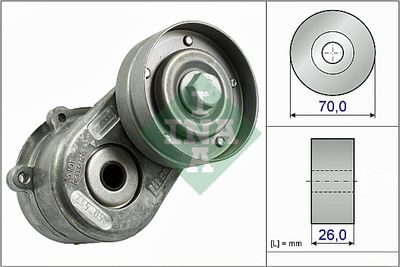 Belt Tensioner, V-ribbed belt Schaeffler INA 534 0448 10