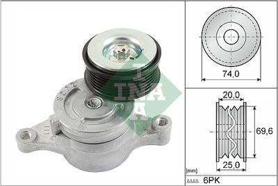 Belt Tensioner, V-ribbed belt Schaeffler INA 534 0457 10