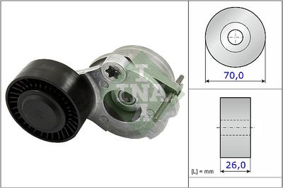 Belt Tensioner, V-ribbed belt Schaeffler INA 534 0470 10