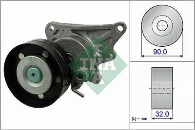 Belt Tensioner, V-ribbed belt Schaeffler INA 534 0473 10