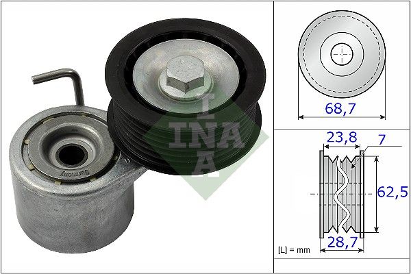 Schaeffler INA 534 0487 10 Belt Tensioner, V-ribbed belt