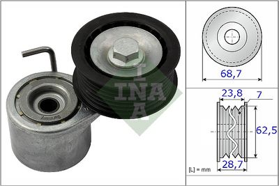 Belt Tensioner, V-ribbed belt Schaeffler INA 534 0487 10