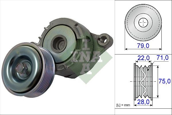 Schaeffler INA 534 0508 10 Belt Tensioner, V-ribbed belt