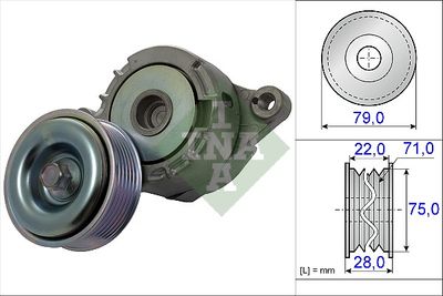Belt Tensioner, V-ribbed belt Schaeffler INA 534 0508 10