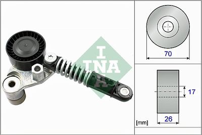 Belt Tensioner, V-ribbed belt Schaeffler INA 534 0533 10