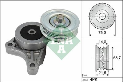Belt Tensioner, V-ribbed belt Schaeffler INA 534 0565 10
