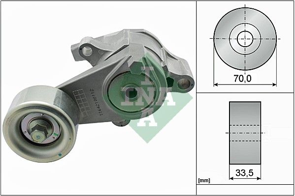 Schaeffler INA 534 0566 10 Belt Tensioner, V-ribbed belt