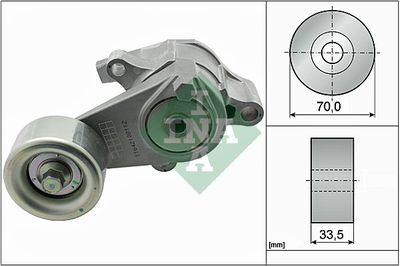 Belt Tensioner, V-ribbed belt Schaeffler INA 534 0566 10