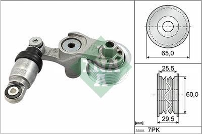 Belt Tensioner, V-ribbed belt Schaeffler INA 534 0586 10