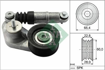 Belt Tensioner, V-ribbed belt Schaeffler INA 534 0595 10