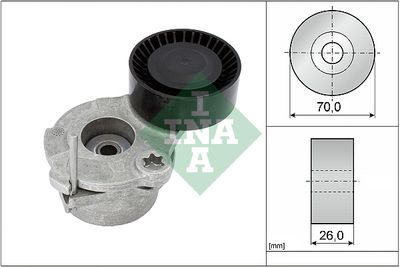 Belt Tensioner, V-ribbed belt Schaeffler INA 534 0630 10