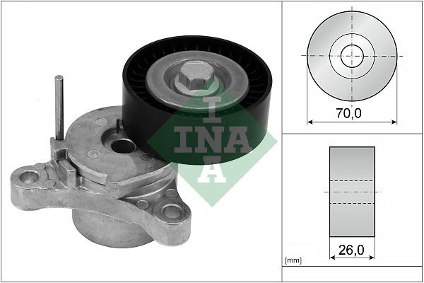 Schaeffler INA 534 0666 10 Belt Tensioner, V-ribbed belt