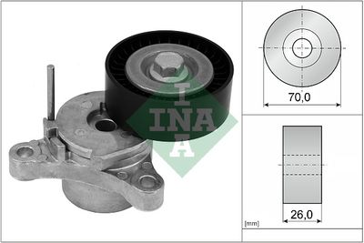 Belt Tensioner, V-ribbed belt Schaeffler INA 534 0666 10