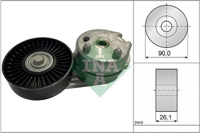 Belt Tensioner, V-ribbed belt Schaeffler INA 534 0668 10