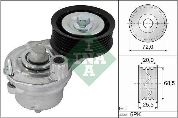 Schaeffler INA 534 0703 10 Belt Tensioner, V-ribbed belt