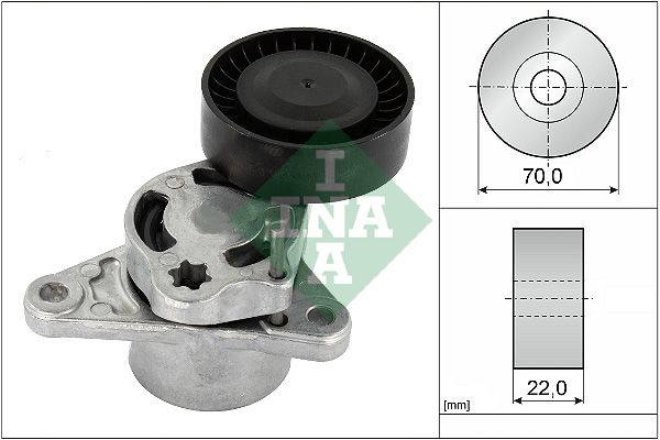 Schaeffler INA 534 0709 10 Belt Tensioner, V-ribbed belt