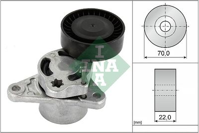 Belt Tensioner, V-ribbed belt Schaeffler INA 534 0709 10