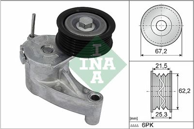 Belt Tensioner, V-ribbed belt Schaeffler INA 534 0710 10
