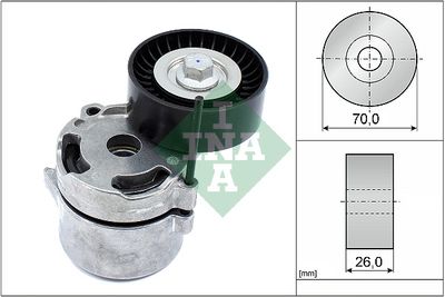 Belt Tensioner, V-ribbed belt Schaeffler INA 534 0711 10