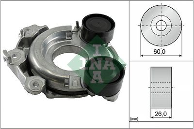 Belt Tensioner, V-ribbed belt Schaeffler INA 534 0712 10