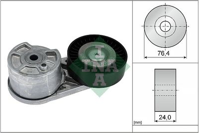 Belt Tensioner, V-ribbed belt Schaeffler INA 534 0727 10