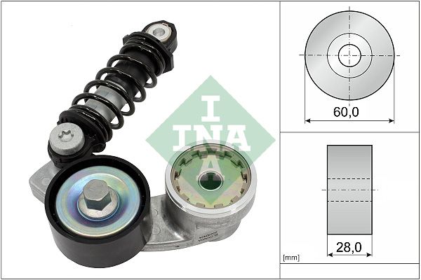 Schaeffler INA 534 0737 10 Belt Tensioner, V-ribbed belt