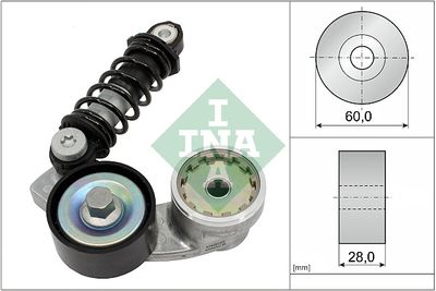Belt Tensioner, V-ribbed belt Schaeffler INA 534 0737 10
