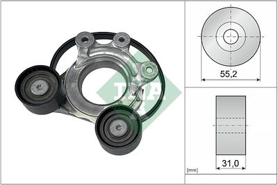 Belt Tensioner, V-ribbed belt Schaeffler INA 534 0774 10