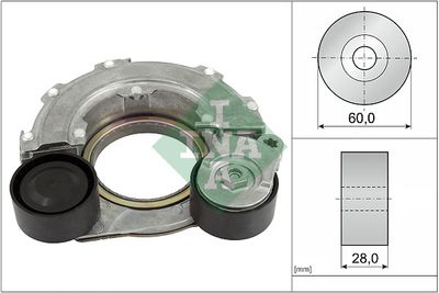 Belt Tensioner, V-ribbed belt Schaeffler INA 534 0796 10
