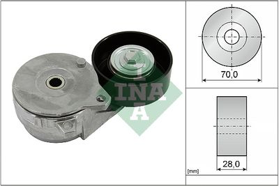 Belt Tensioner, V-ribbed belt Schaeffler INA 534 0813 10