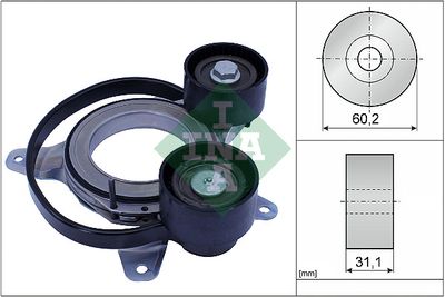 Belt Tensioner, V-ribbed belt Schaeffler INA 534 0814 10