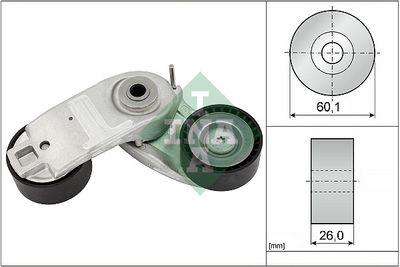 Belt Tensioner, V-ribbed belt Schaeffler INA 534 0937 10
