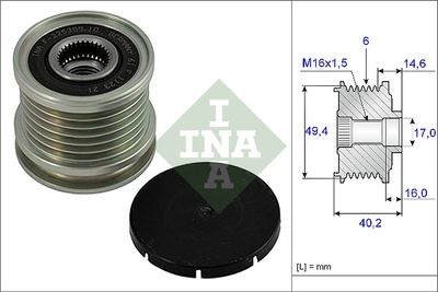 Alternator Freewheel Clutch Schaeffler INA 535 0001 10