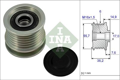 Alternator Freewheel Clutch Schaeffler INA 535 0013 10