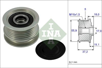 Alternator Freewheel Clutch Schaeffler INA 535 0018 10