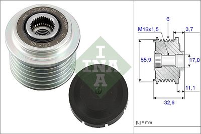 Alternator Freewheel Clutch Schaeffler INA 535 0032 10