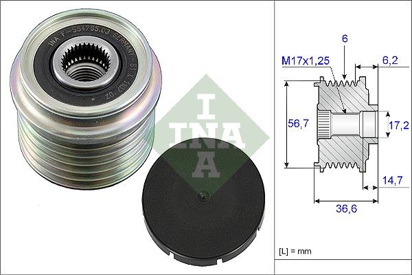 Schaeffler INA 535 0033 10 Alternator Freewheel Clutch