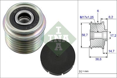 Alternator Freewheel Clutch Schaeffler INA 535 0033 10