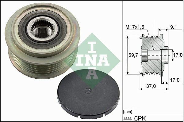 Schaeffler INA 535 0035 10 Alternator Freewheel Clutch