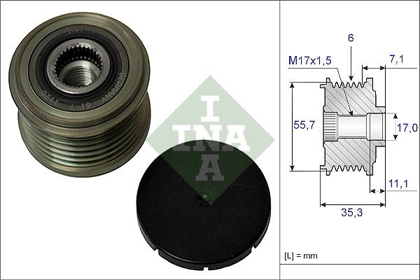 Schaeffler INA 535 0037 10 Alternator Freewheel Clutch