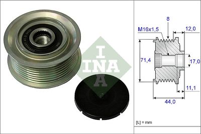 Alternator Freewheel Clutch Schaeffler INA 535 0055 10